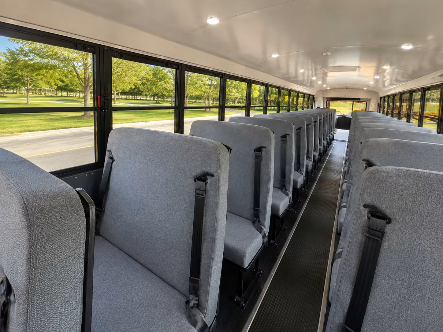 school bus interior